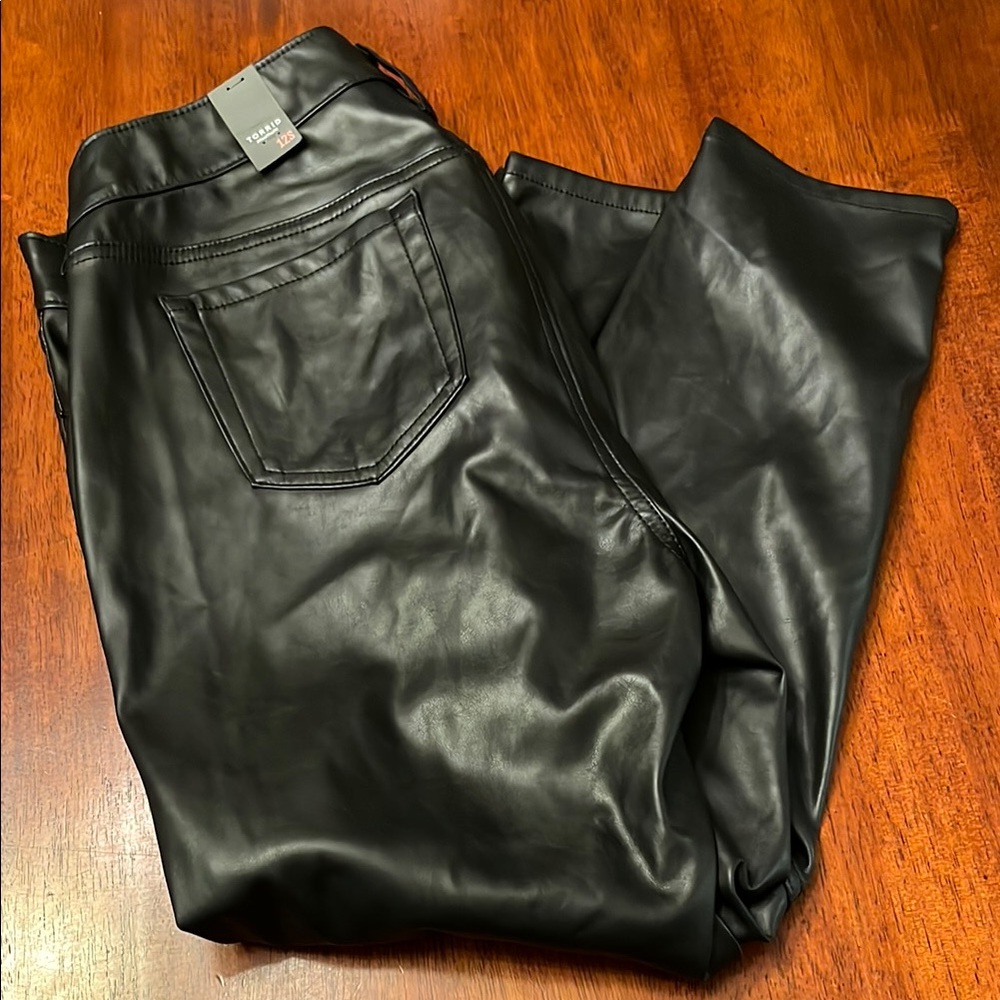 torrid Black Faux Leather Pants